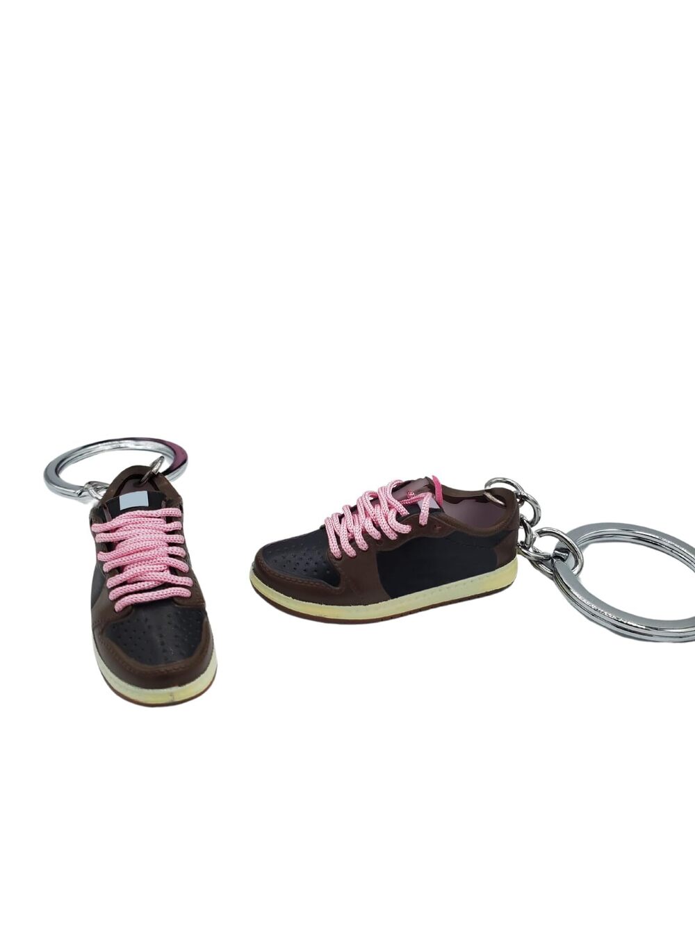 3537 MINI 3D 2 PAIR sneaker keychain with mini shoe box included J's 1 Low
